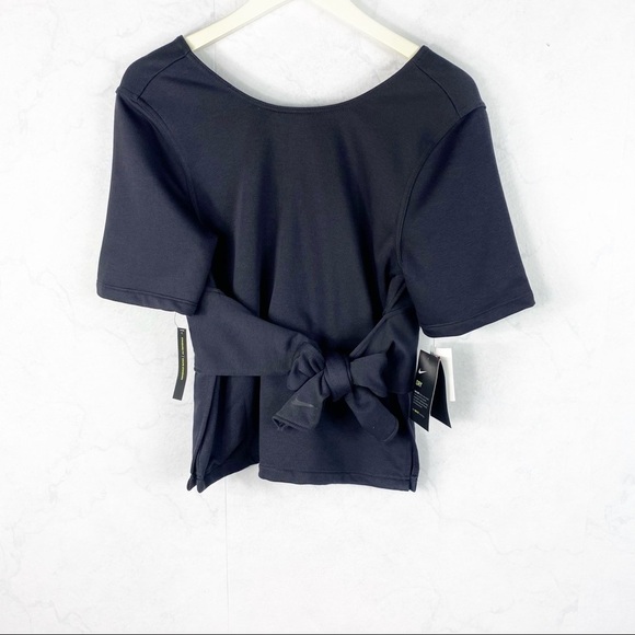 [Nike] Studio Wrap Short Sleeve Top - Picture 10 of 12